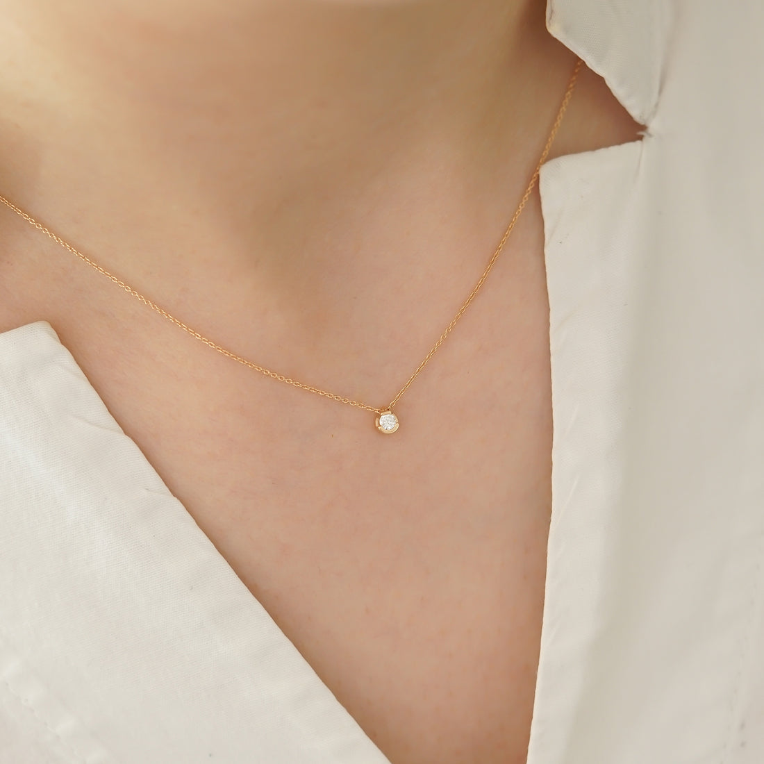 LUNA PIRLANTA KOLYE - 0,05 ct